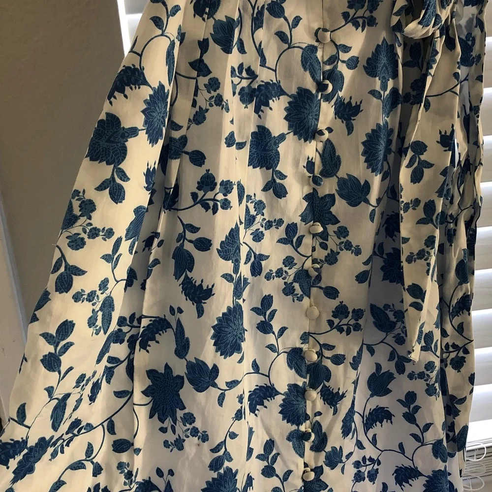 NWT Gal Meets Glam Blue Floral Olivia Dress $168 - Picture 9 of 10